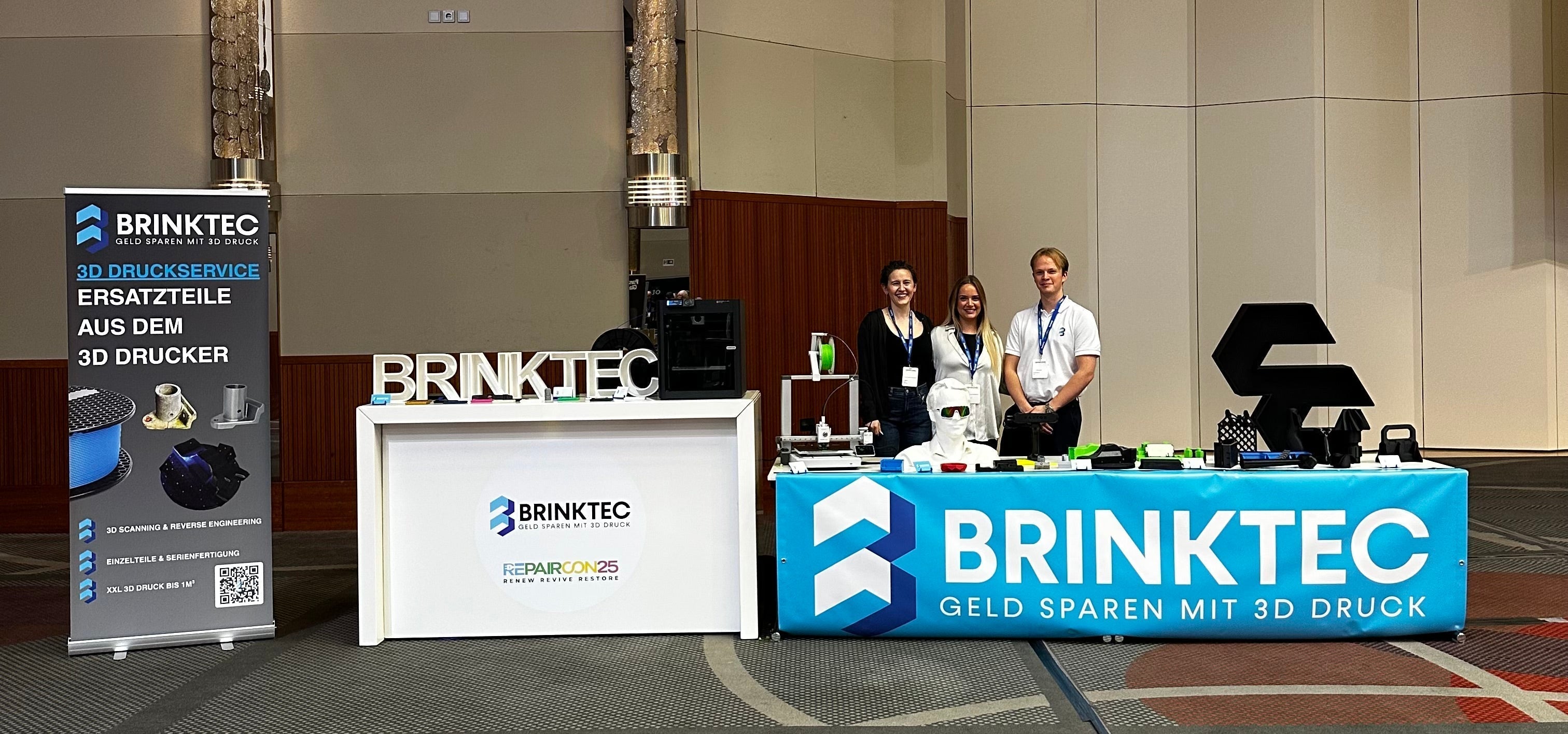 Brinktec auf der RepairCon 2025 | 3D-Druck, 3D-Scanning & Reverse Engineering live erlebt
