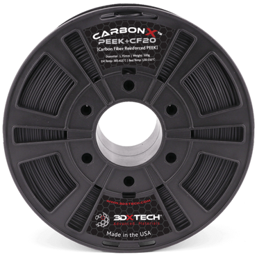 3DXTech CarbonX PEEK+CF20 — Carbon Fiber PEEK Filament (20% CF)