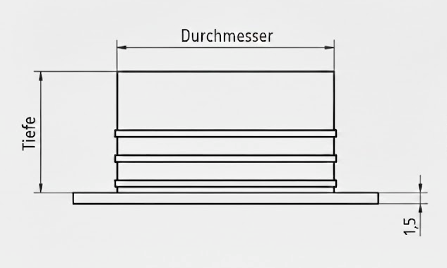 Blindstopfen rund 10 mm