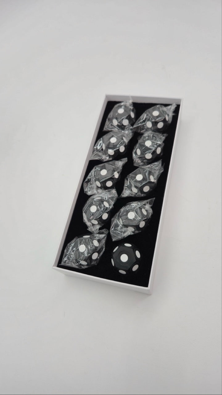 Magnetische Referenzwürfel 6 mm Schwarz/Weiß geeignet für Strukturlichtscanner 10 Stück