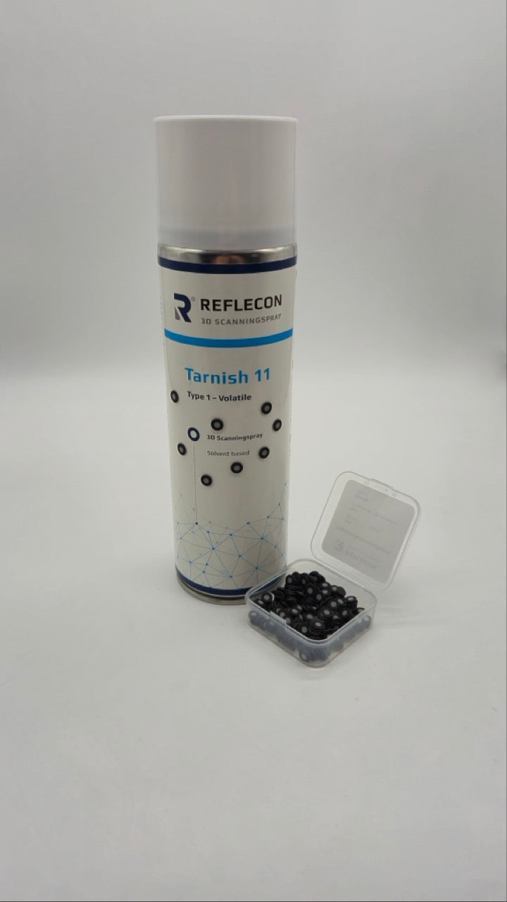 Magnetische Punkte 3mm Schwarz/Weiß geeignet für Strukturlichtscanner 500 Stück