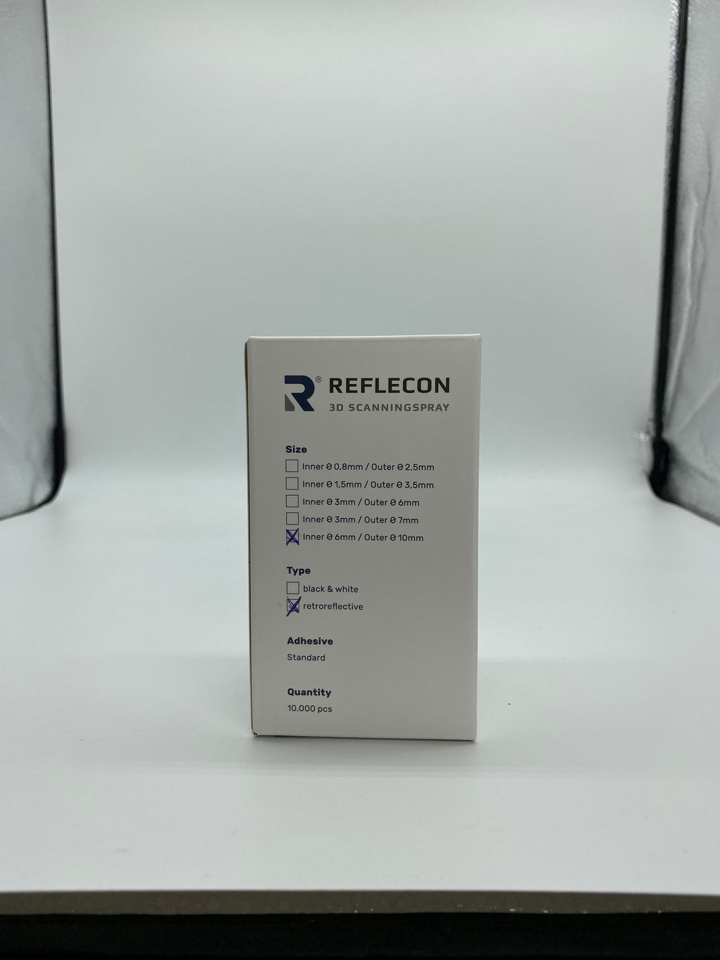 Standard-Haftpunkte 6 mm retroreflektierend geeignet für Laserscanner 10.000 Stück