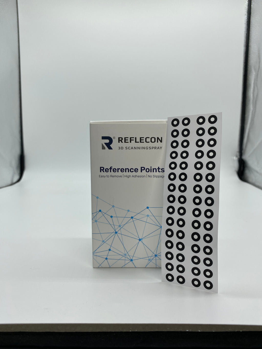 Standard-Haftpunkte 3 mm Schwarz/Weiß geeignet für Strukturlichtscanner 10.000 Stück