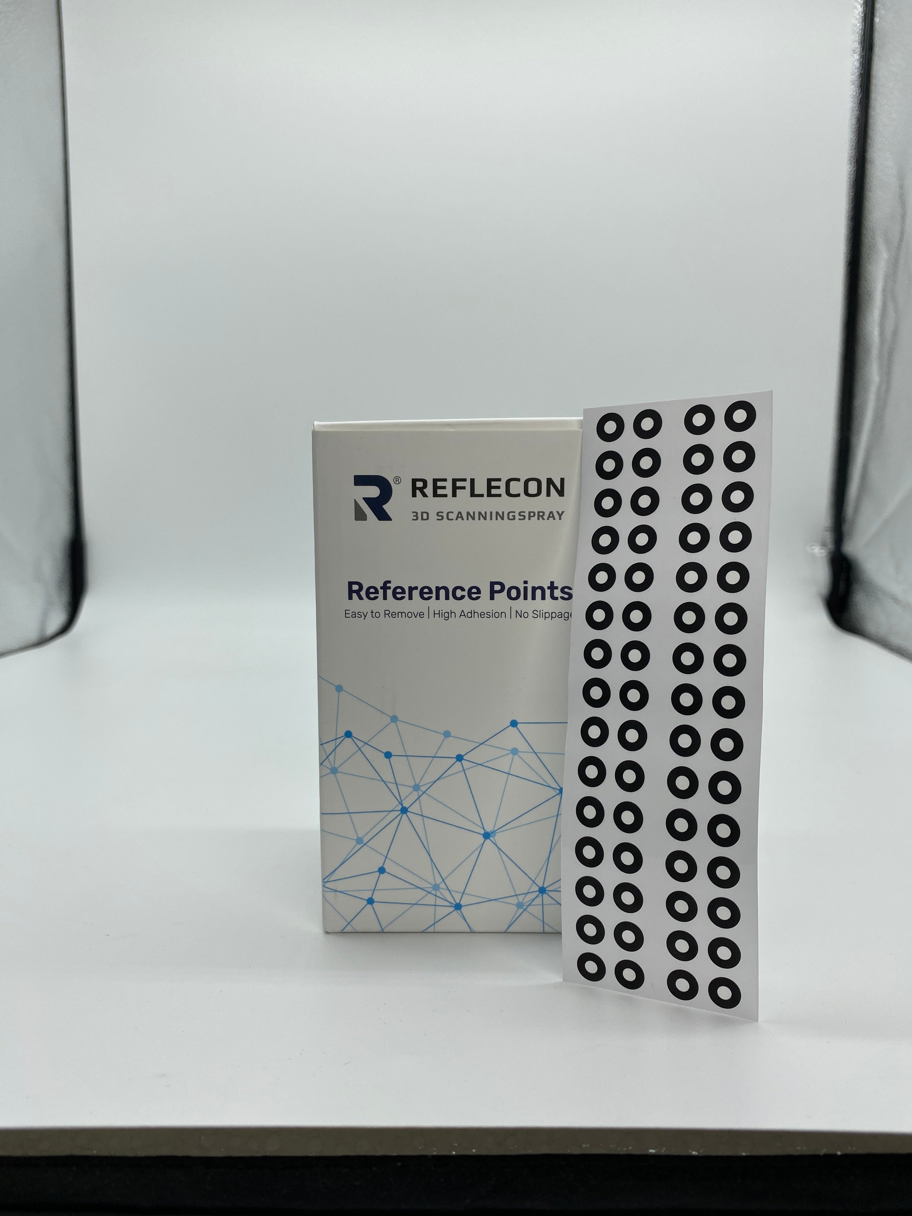 Standard-Haftpunkte 3 mm Schwarz/Weiß geeignet für Strukturlichtscanner 10.000 Stück