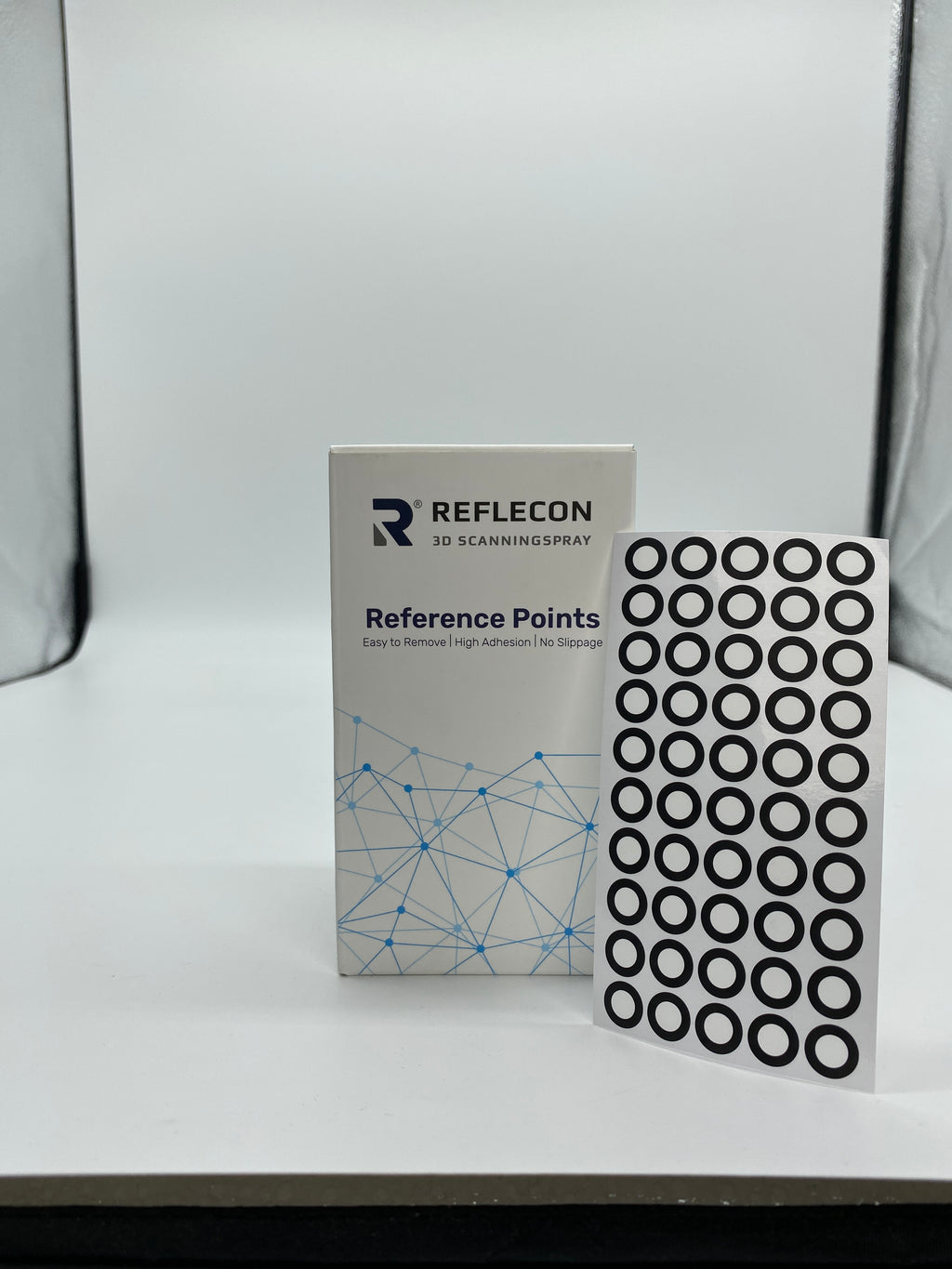 Standard-Haftpunkte 6 mm Schwarz/Weiß geeignet für Strukturlichtscanner 10.000 Stück