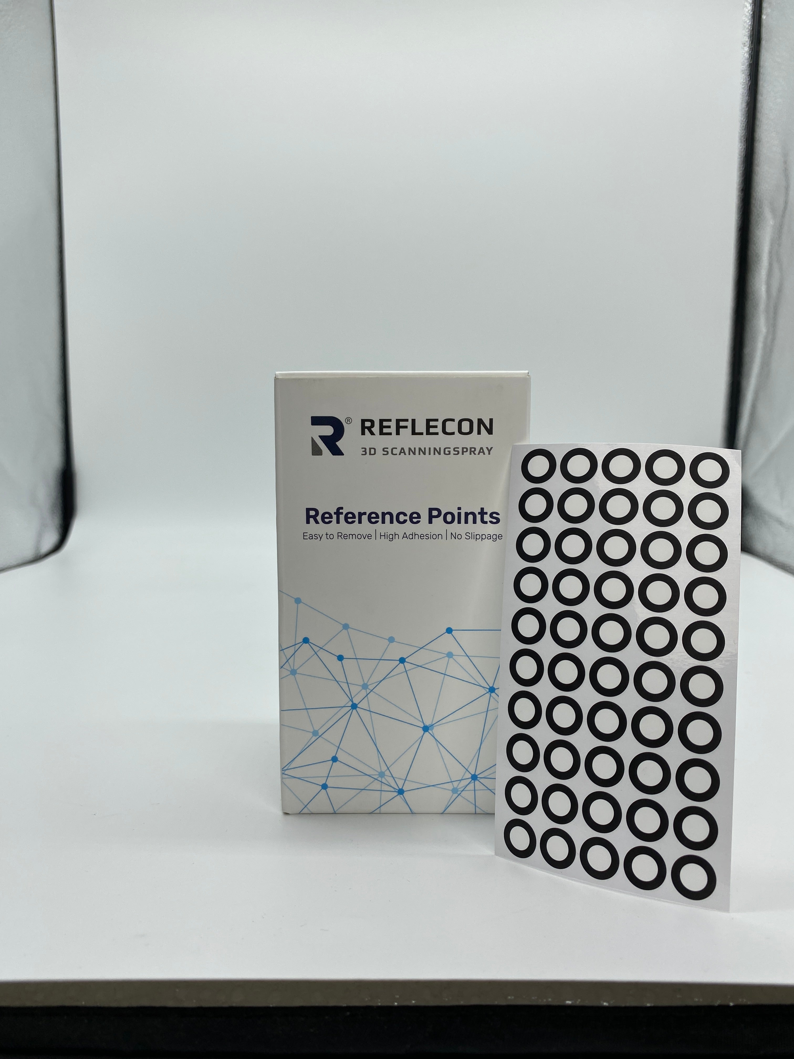 Standard-Haftpunkte 6 mm Schwarz/Weiß geeignet für Strukturlichtscanner 10.000 Stück