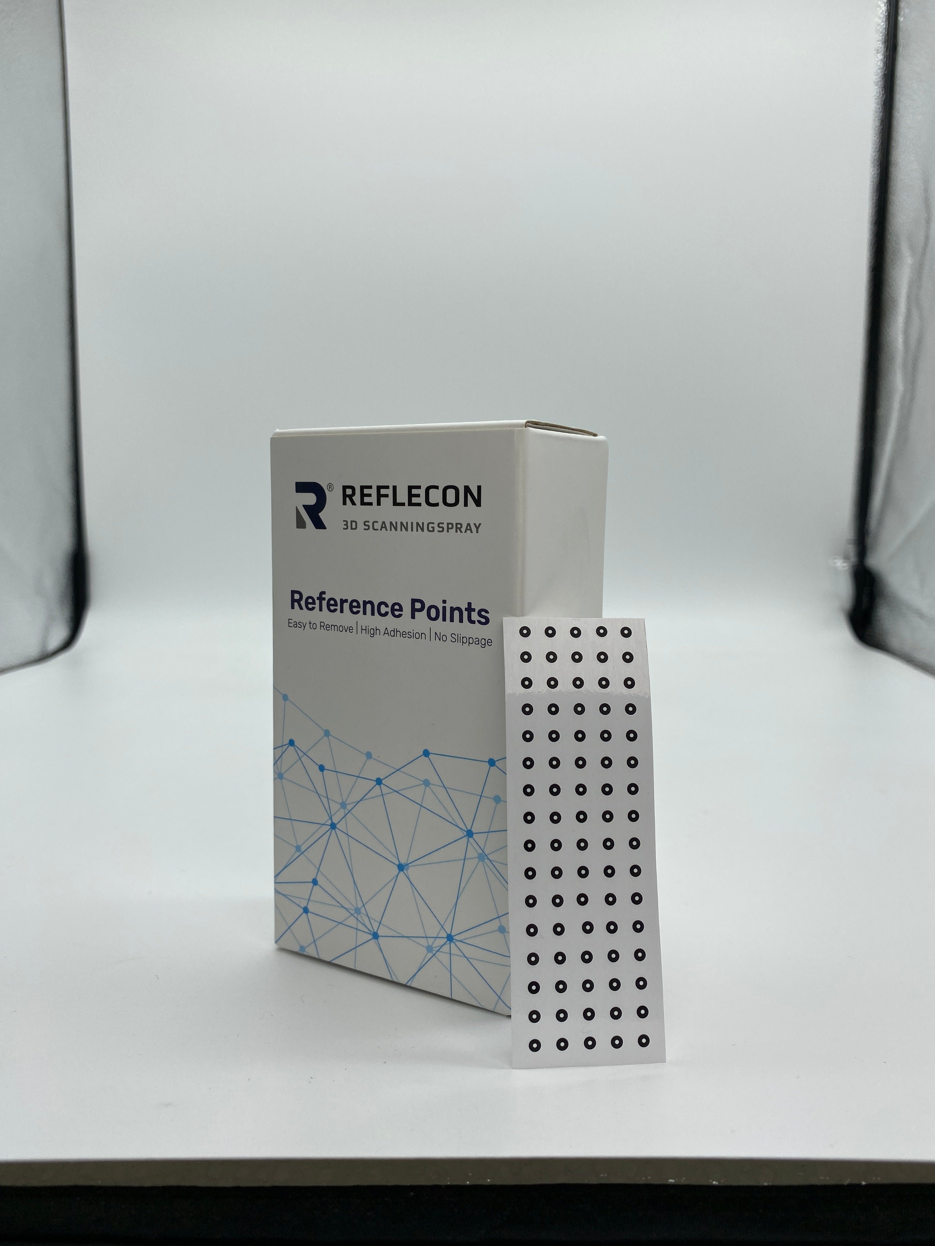 Standard-Haftpunkte 0,8 mm Schwarz/Weiß geeignet für Strukturlichtscanner 10.000 Stück