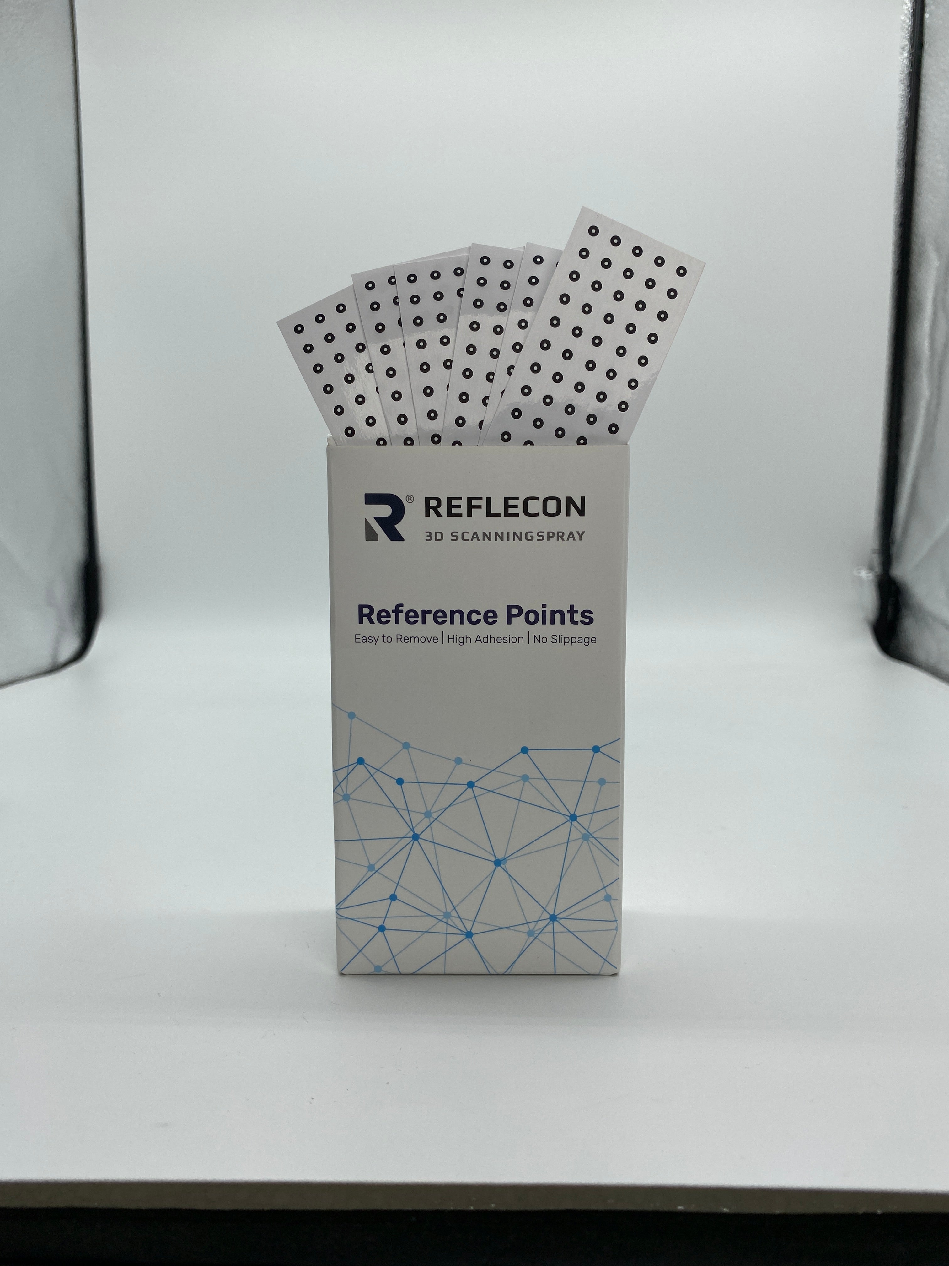 Standard-Haftpunkte 0,8 mm Schwarz/Weiß geeignet für Strukturlichtscanner 10.000 Stück