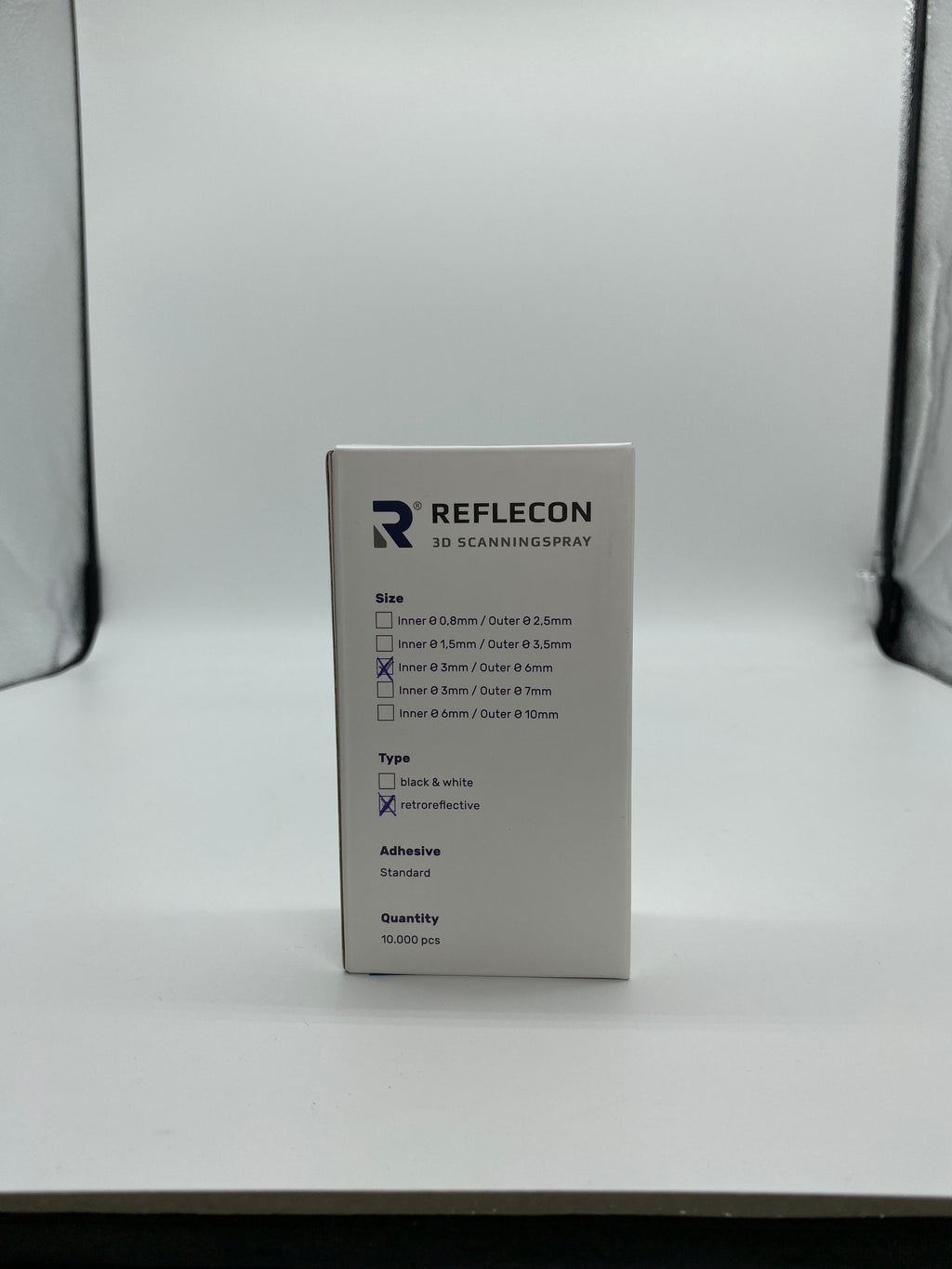 Standard-Haftpunkte 3 mm retroreflektierend geeignet für Laserscanner 10.000 Stück