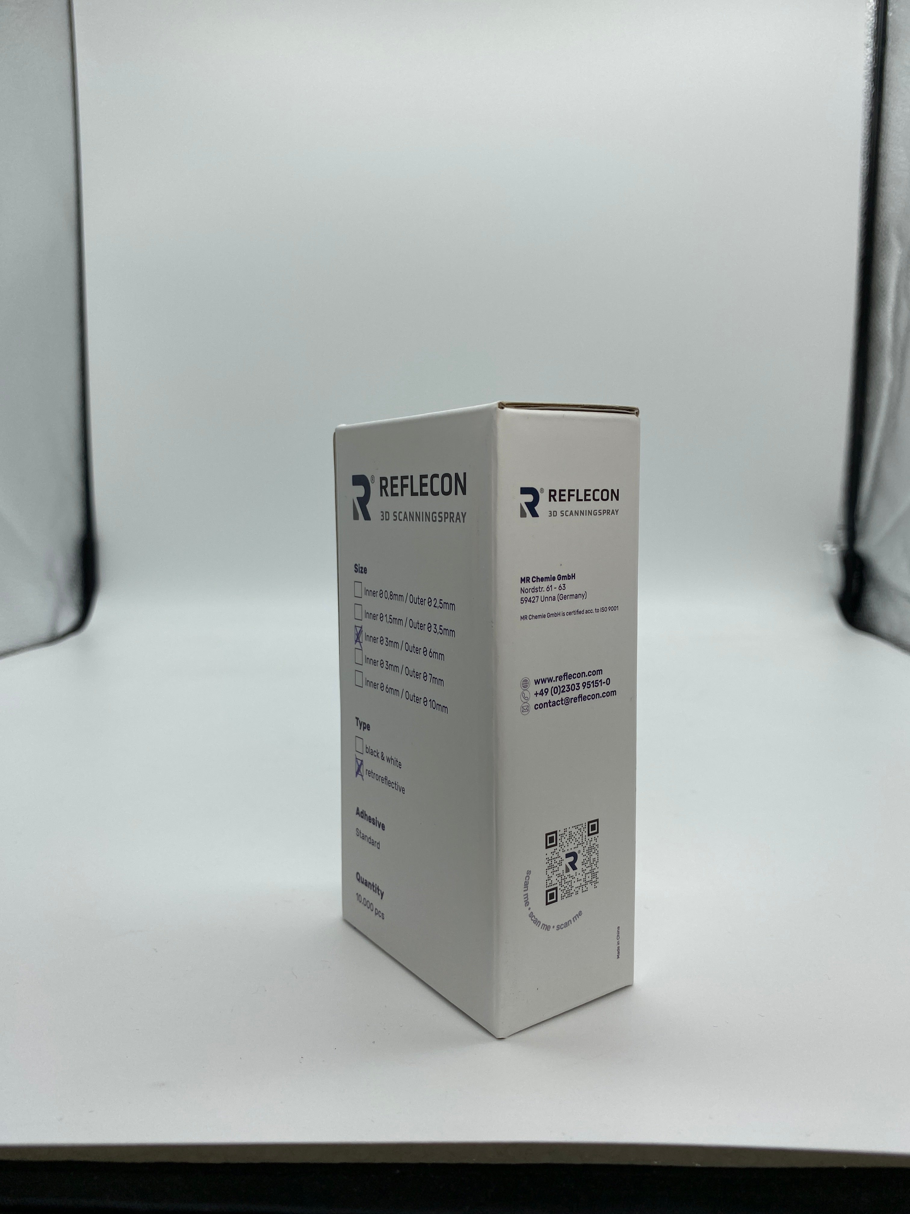 Standard-Haftpunkte 3 mm retroreflektierend geeignet für Laserscanner 10.000 Stück