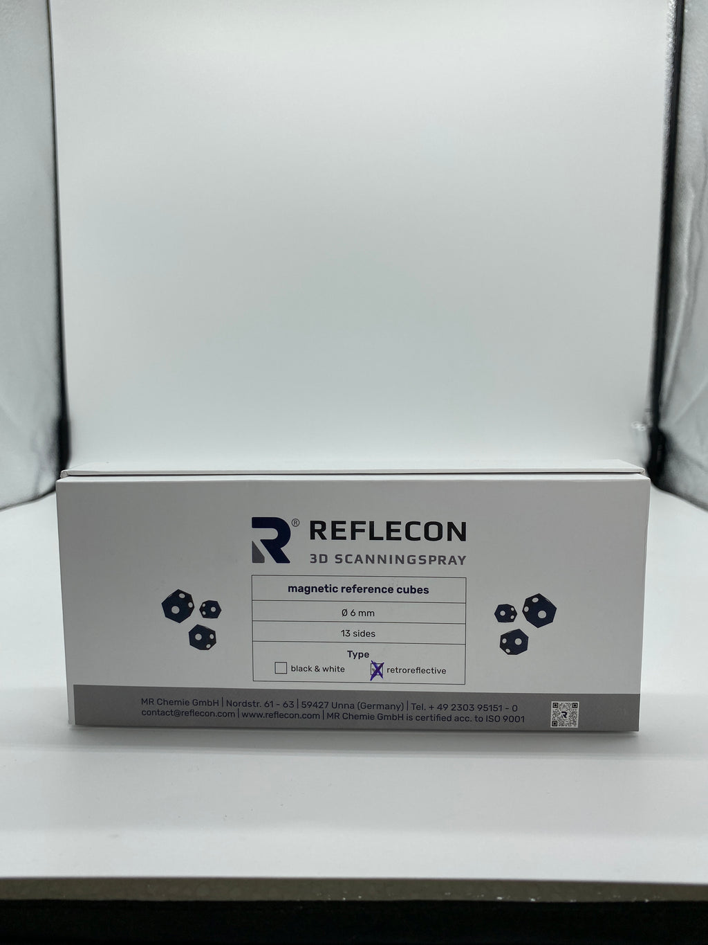 Magnetische Referenzwürfel 6 mm retroreflektierend geeignet für Laserscanner