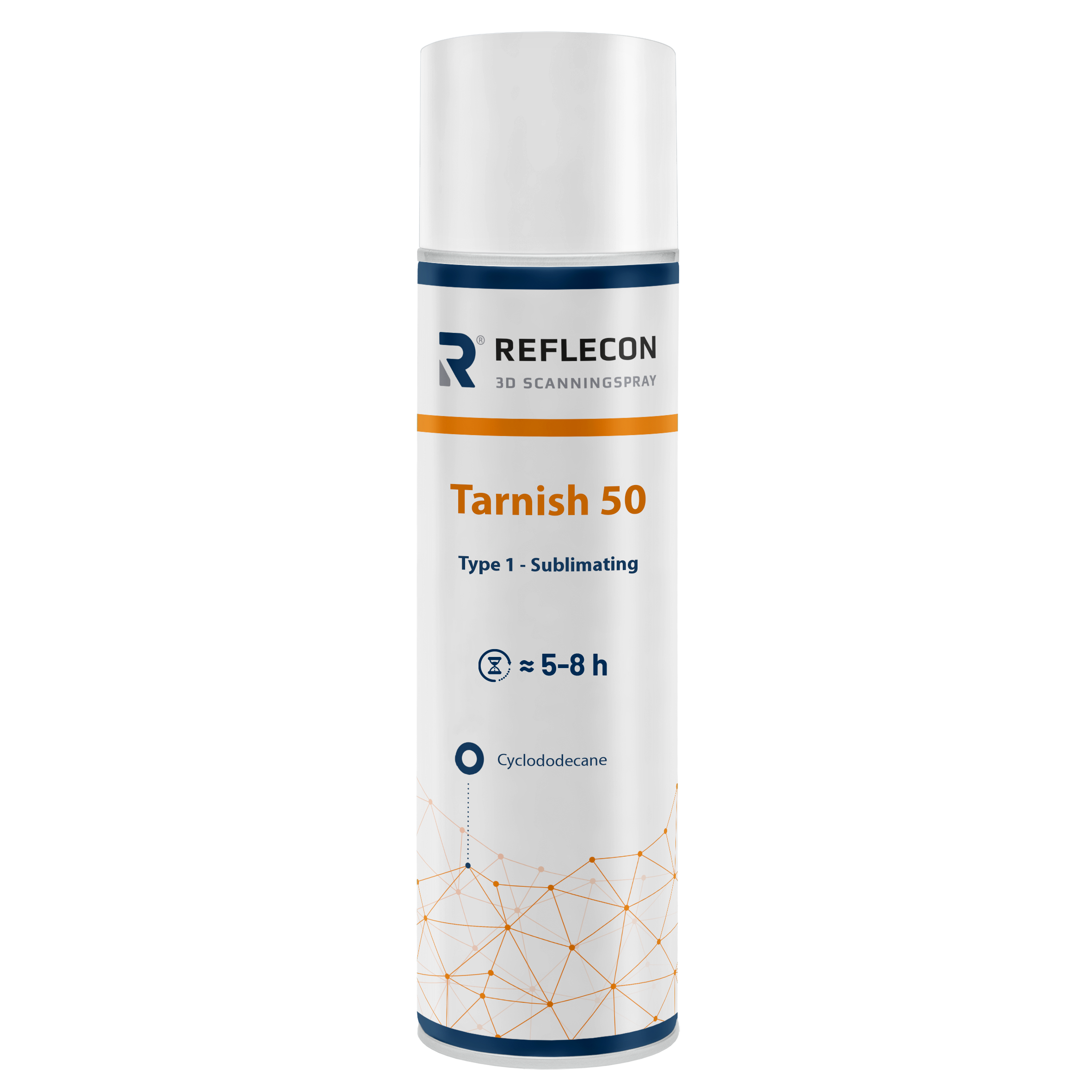 Reflecon Tarnish 50 | Professionelles 3D Scanningspray für reflektierende & transparente Oberflächen | Sublimation 5–8 Stunden | ohne Nachreinigung | 500 ml