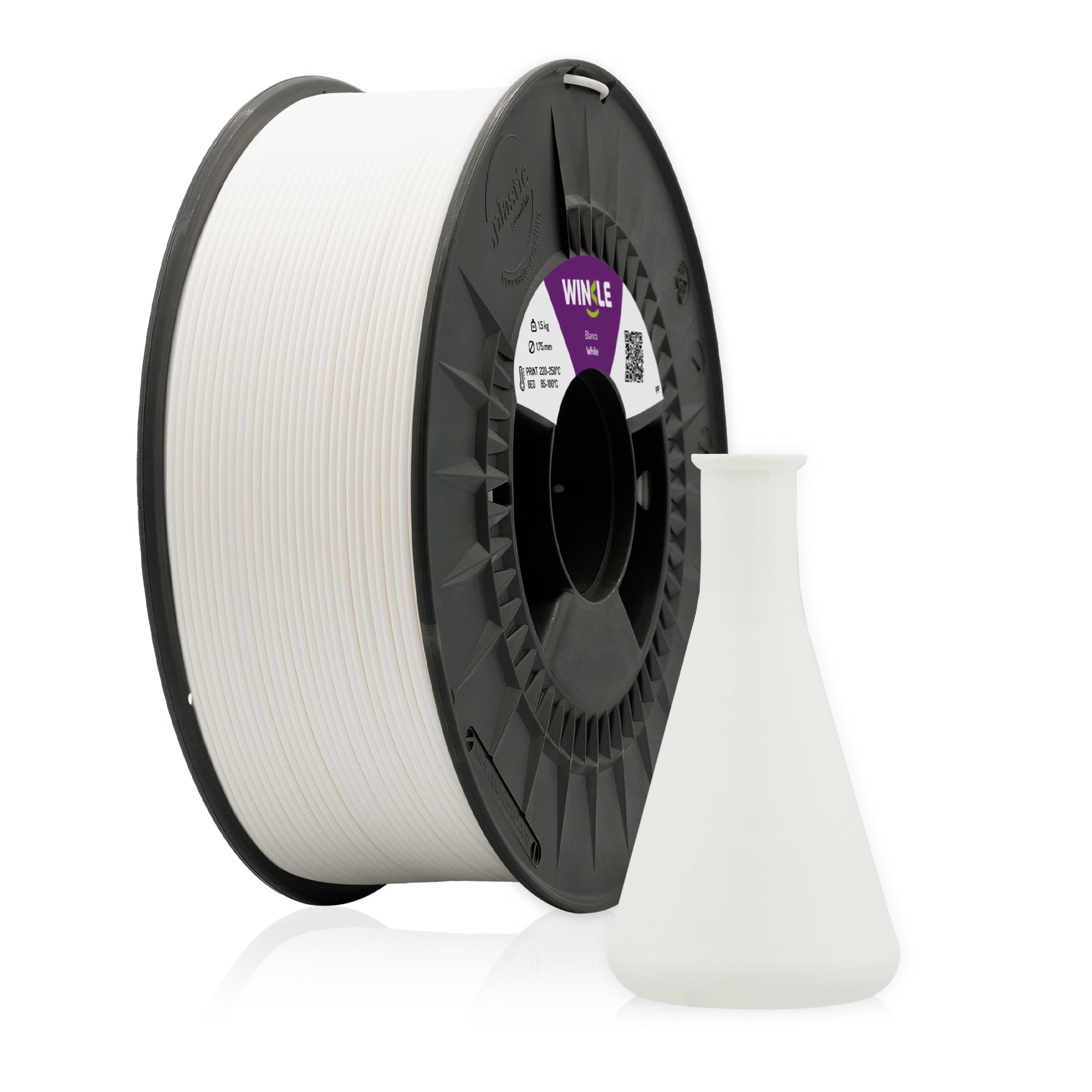 Winkle PP Filament | Leicht, Chemikalienbeständig & Flexibel | Hochwertiges Polypropylen | 1,75 mm | 1 kg | Made in Spain